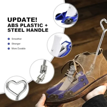 Boot Stretchers for Cowboy Boots Thick Wide Feet, Adjustable Men Women Shoe High Instep & Width Toe Box Expander