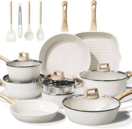 25-PC Pots and Pans Set Non Stick